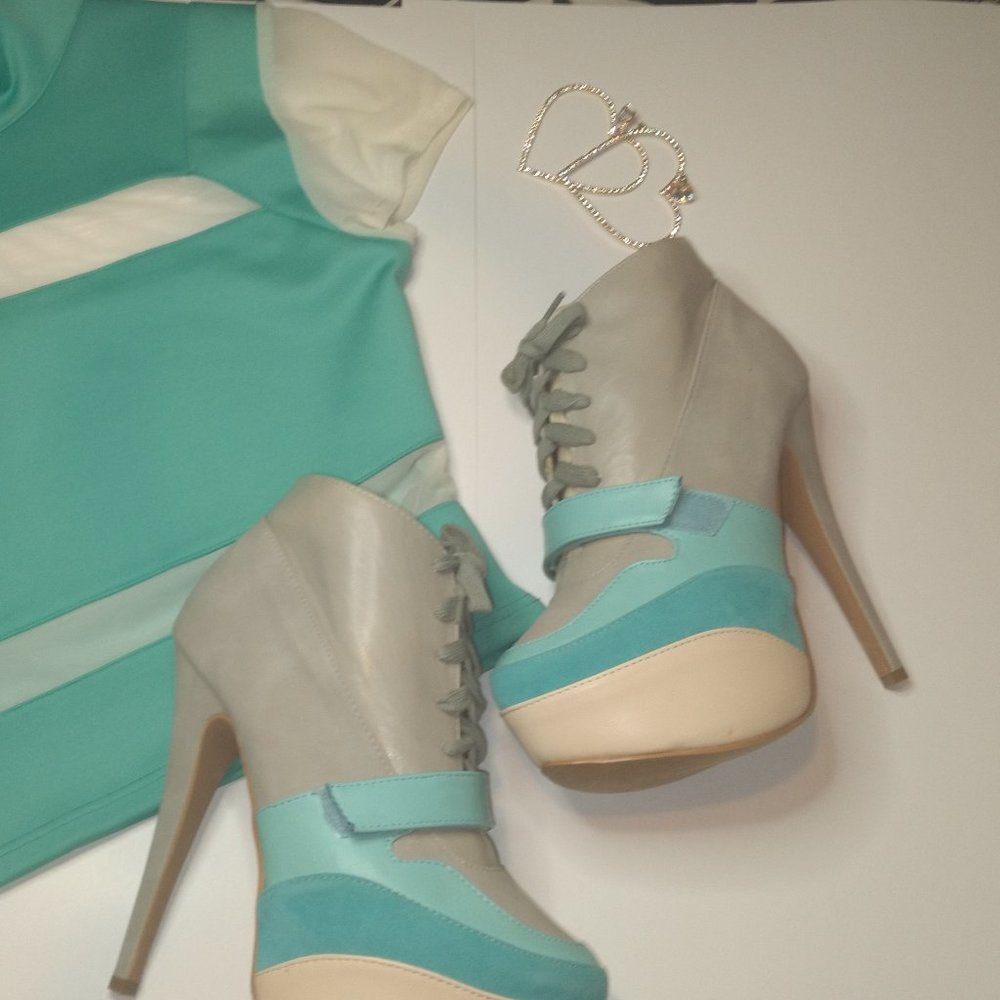 Teal Green Platform Shoes